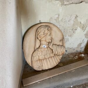 ALTORILIEVO IN GESSO RAFFIGURANTE DANTE