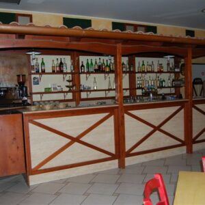 BANCONE BAR CON RETROBANCO