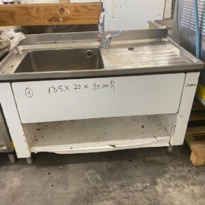 ZOPPAS LAVELLO ACCIAIO INOX 1 VASCA CON GOCCIOLATOIO